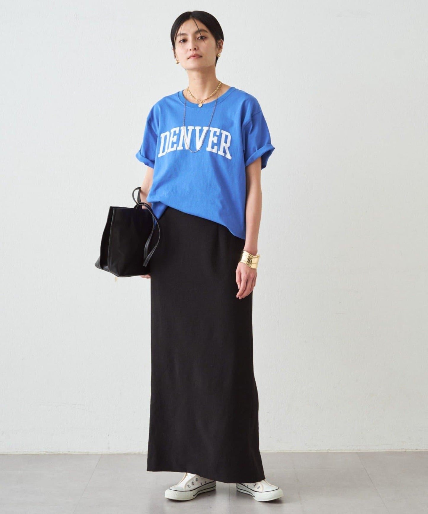 雙層喬其紗 修身 半身裙