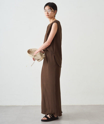 雙層喬其紗 修身 半身裙