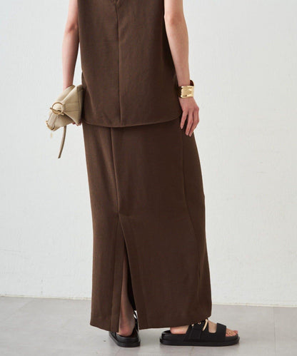 雙層喬其紗 修身 半身裙