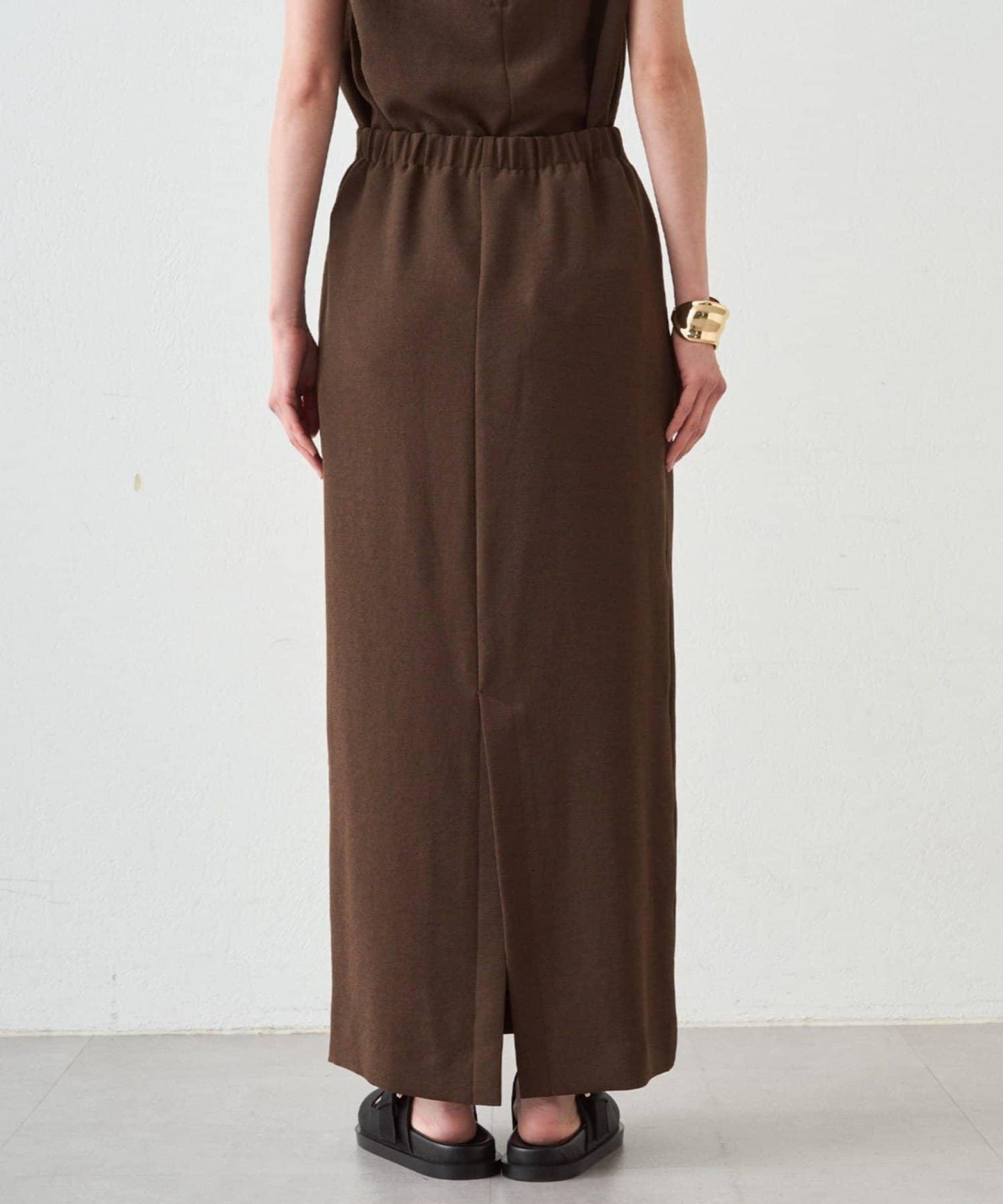 雙層喬其紗 修身 半身裙