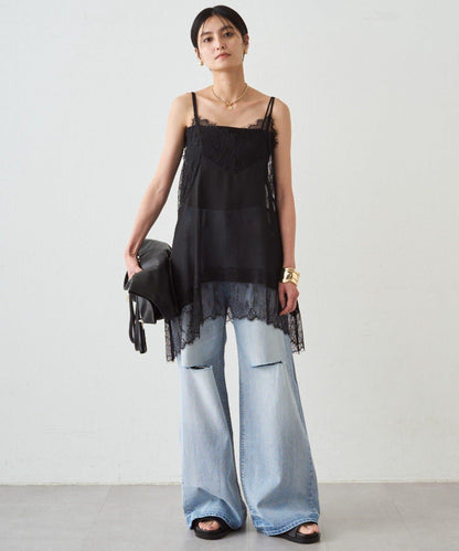 蕾絲雪紡吊帶背心