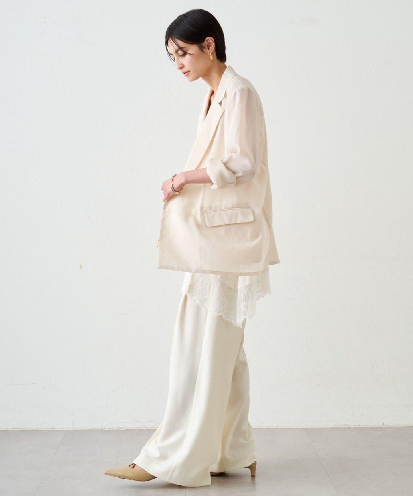 蕾絲雪紡吊帶背心