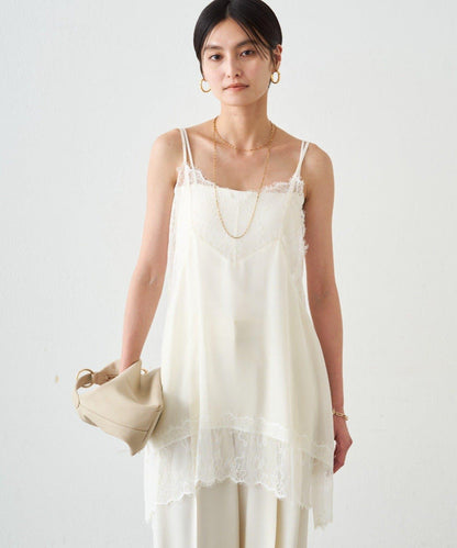 蕾絲雪紡吊帶背心