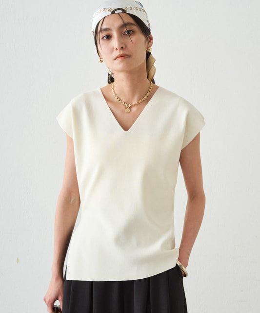 2WAY光澤針織上衣