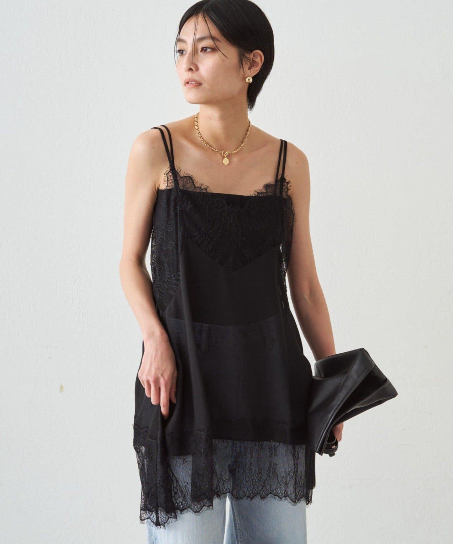 蕾絲雪紡吊帶背心