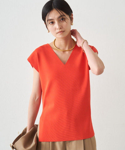 2WAY光澤針織上衣