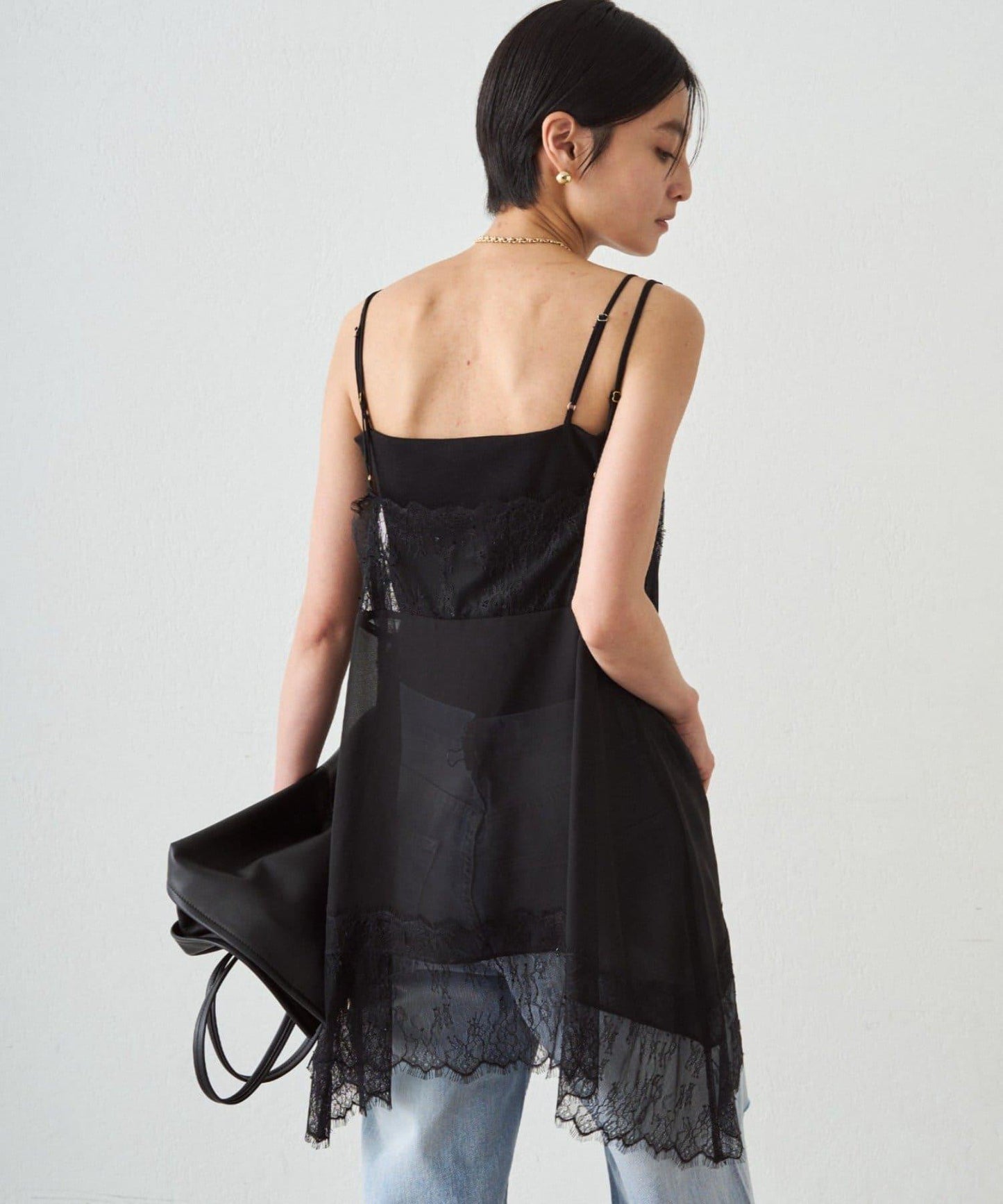 蕾絲雪紡吊帶背心