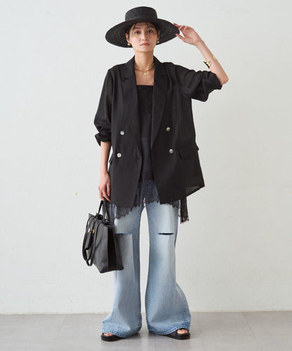 蕾絲雪紡吊帶背心