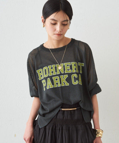 透感學院字母印花 針織上衣