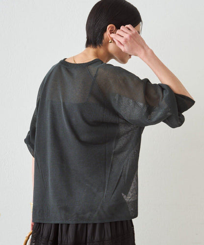 透感學院字母印花 針織上衣