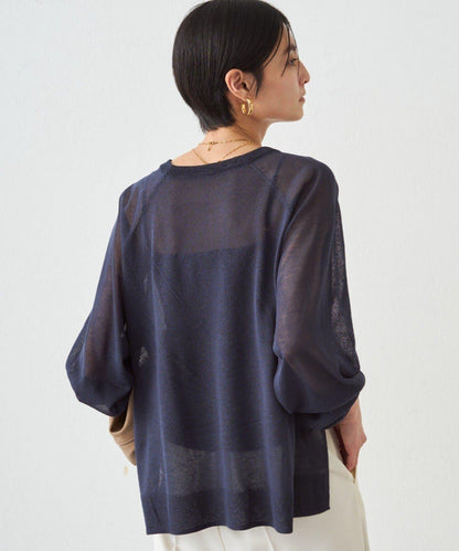 透感學院字母印花 針織上衣