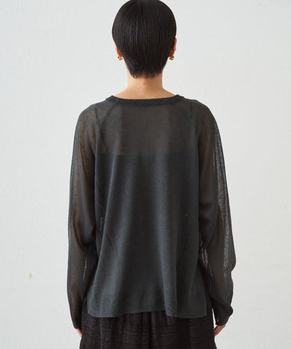 透感學院字母印花 針織上衣