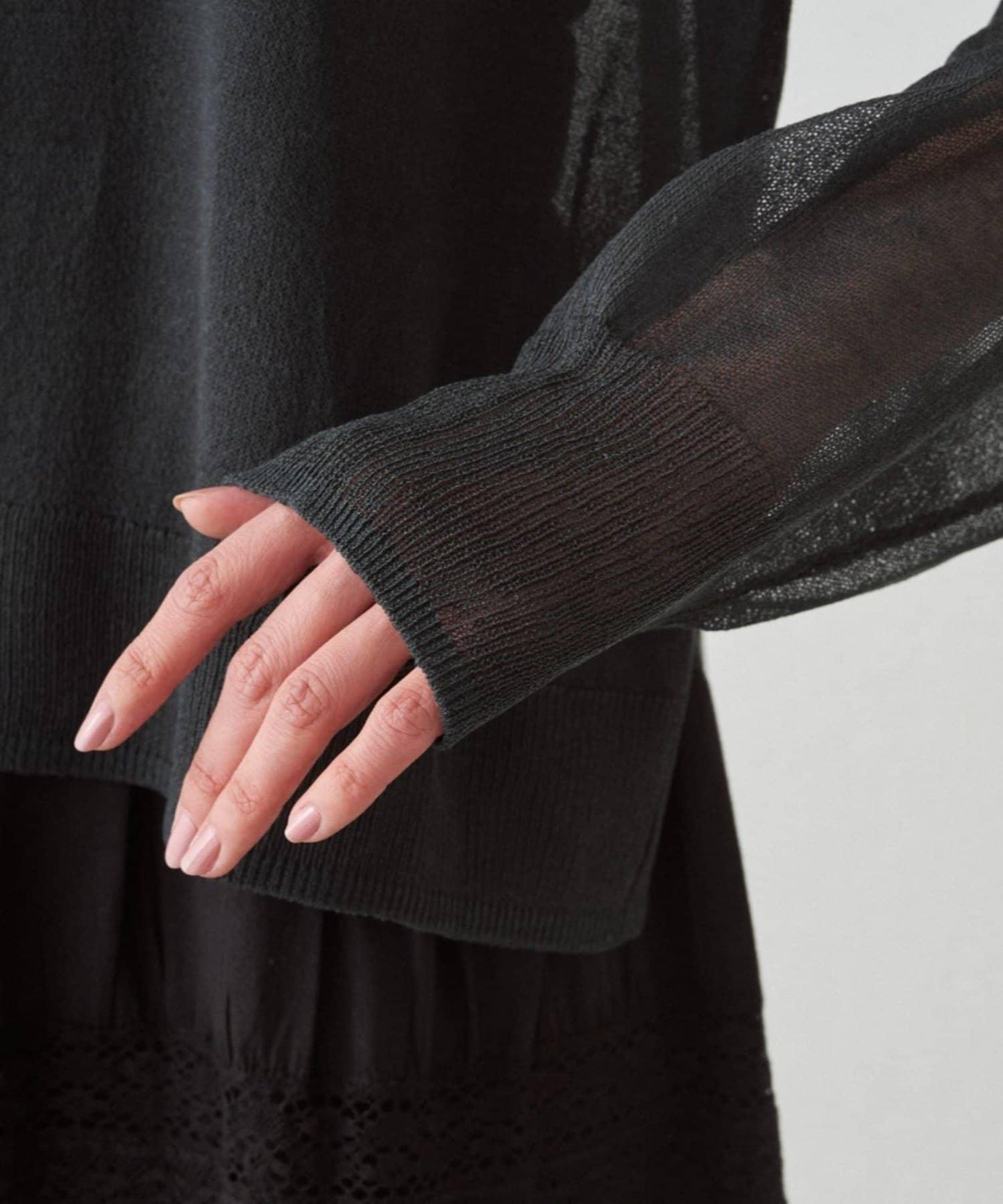 透感學院字母印花 針織上衣