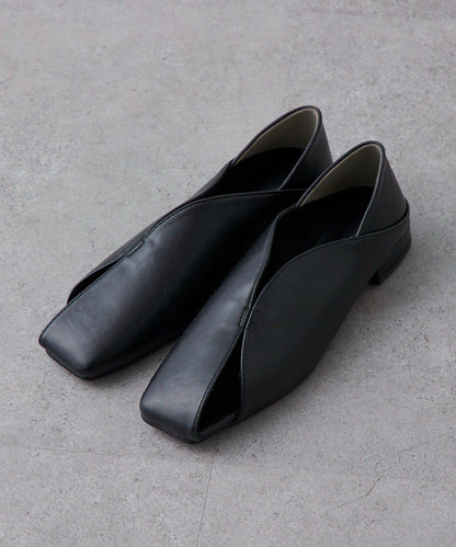 方頭 鏤空設計 女式單鞋