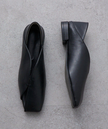 方頭 鏤空設計 女式單鞋