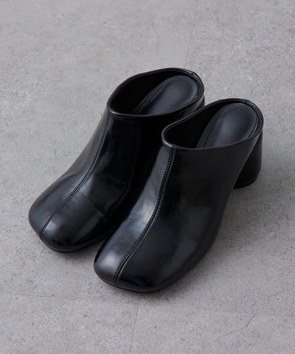 斜切方頭 高跟 穆勒鞋