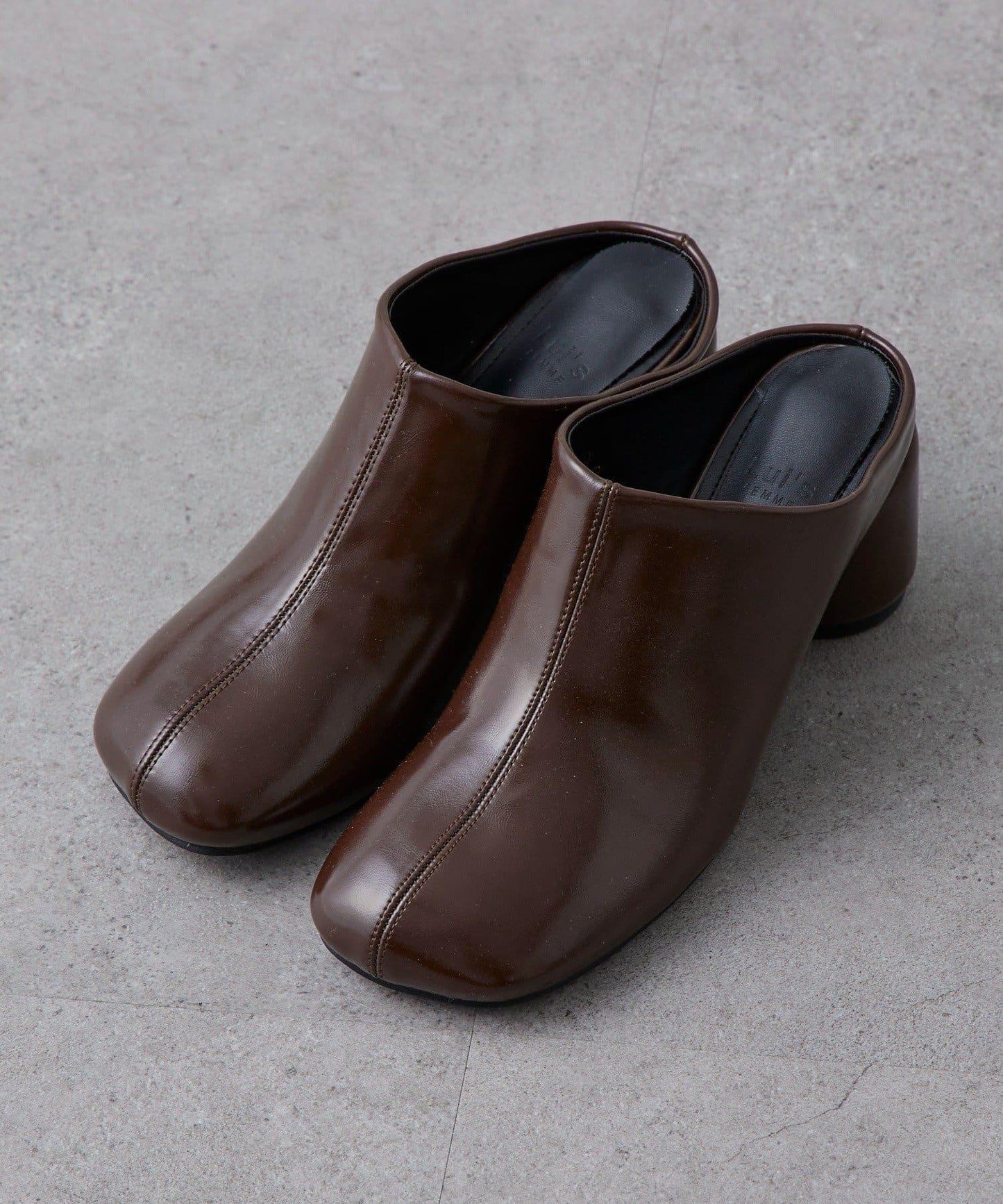 斜切方頭 高跟 穆勒鞋