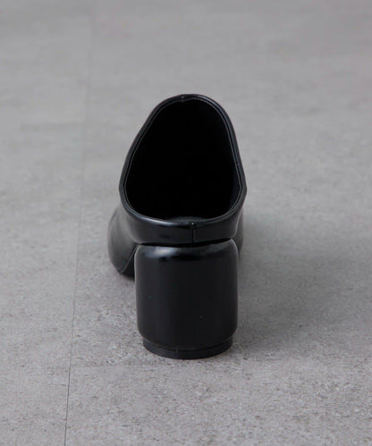 斜切方頭 高跟 穆勒鞋