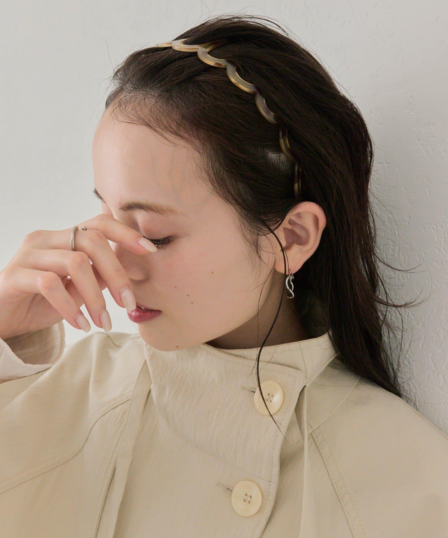 大理石波紋設計 髮箍