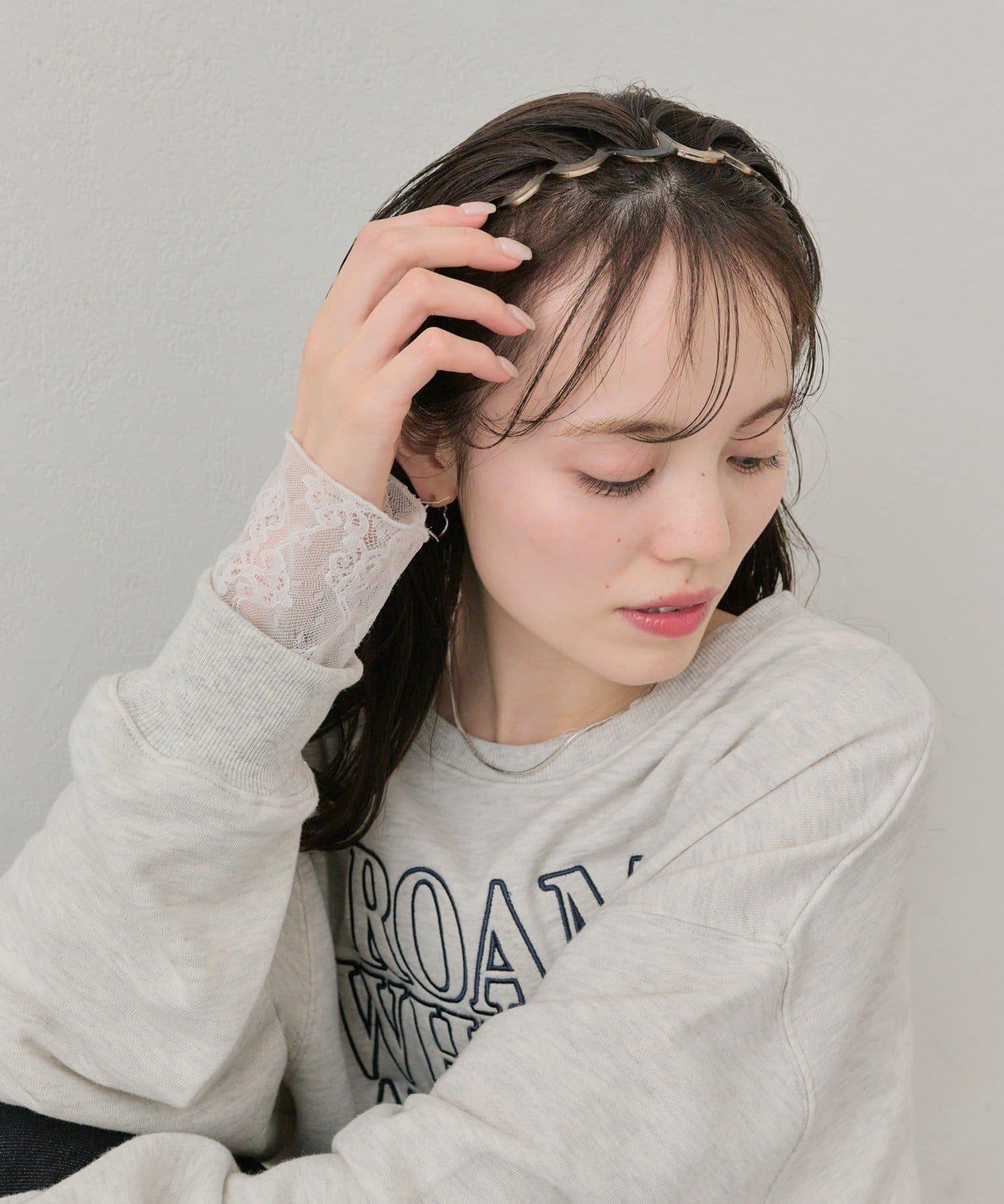 大理石波紋設計 髮箍