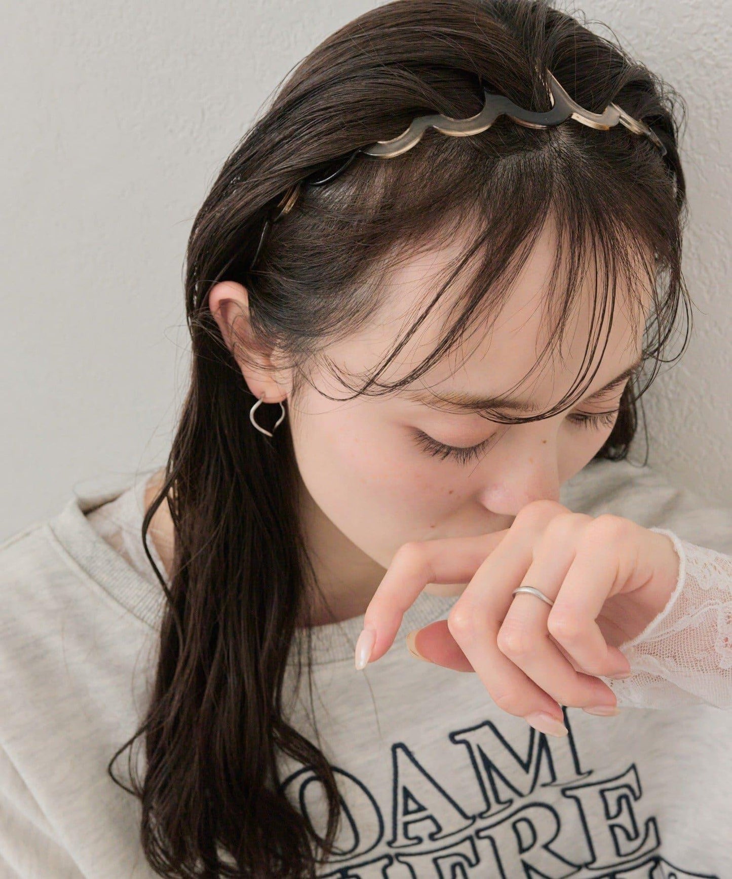 大理石波紋設計 髮箍