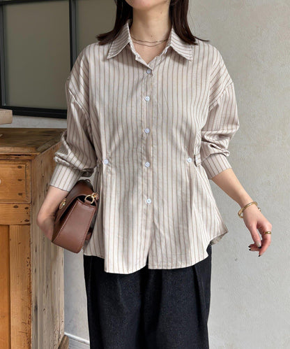 腰帶設計 條紋圖案 襯衫