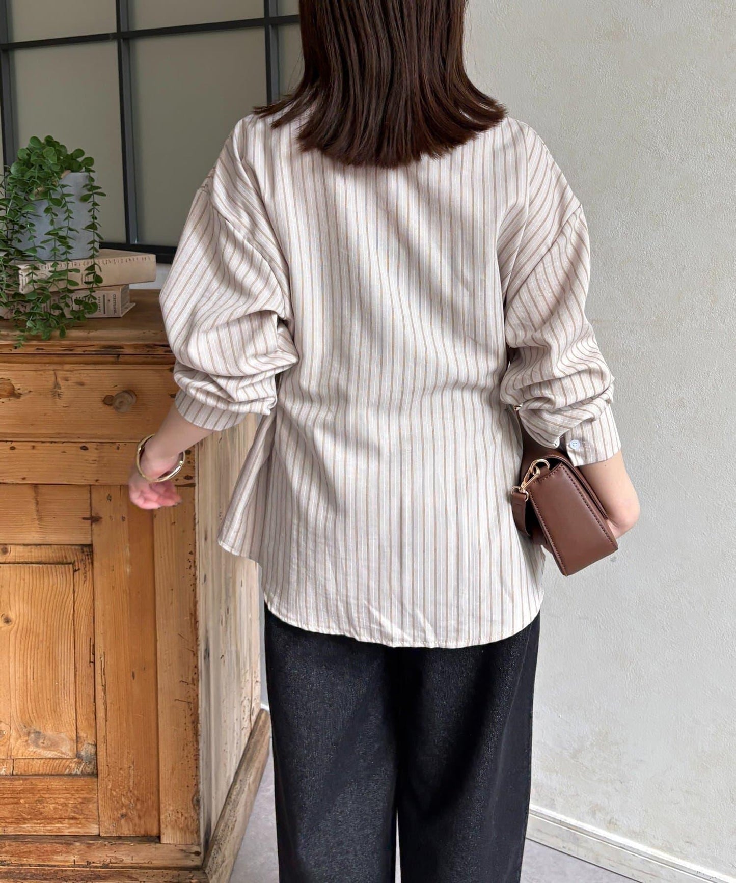 腰帶設計 條紋圖案 襯衫