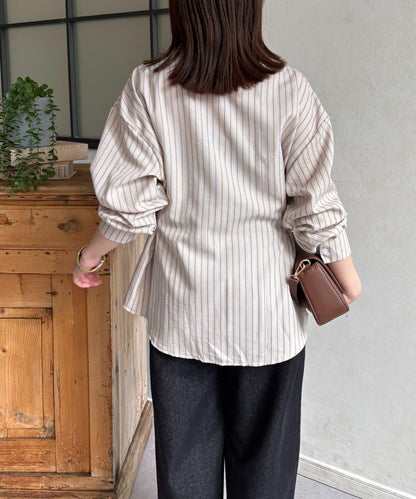 腰帶設計 條紋圖案 襯衫