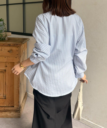 腰帶設計 條紋圖案 襯衫