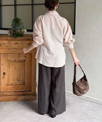 腰帶設計 條紋圖案 襯衫