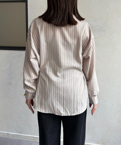 腰帶設計 條紋圖案 襯衫