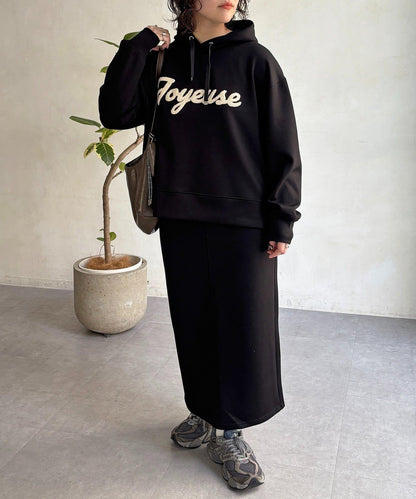 連帽衛衣配窄版半身裙套裝