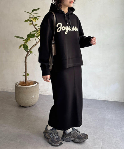 連帽衛衣配窄版半身裙套裝