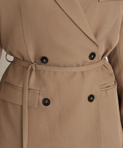 可成套穿搭 荷葉邊腰帶 夾克