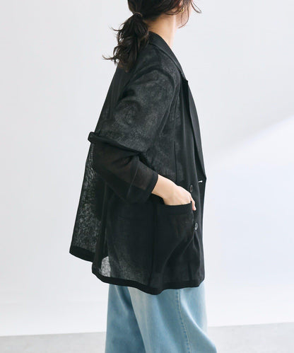 RIVE DROITE 網眼面料西裝外套