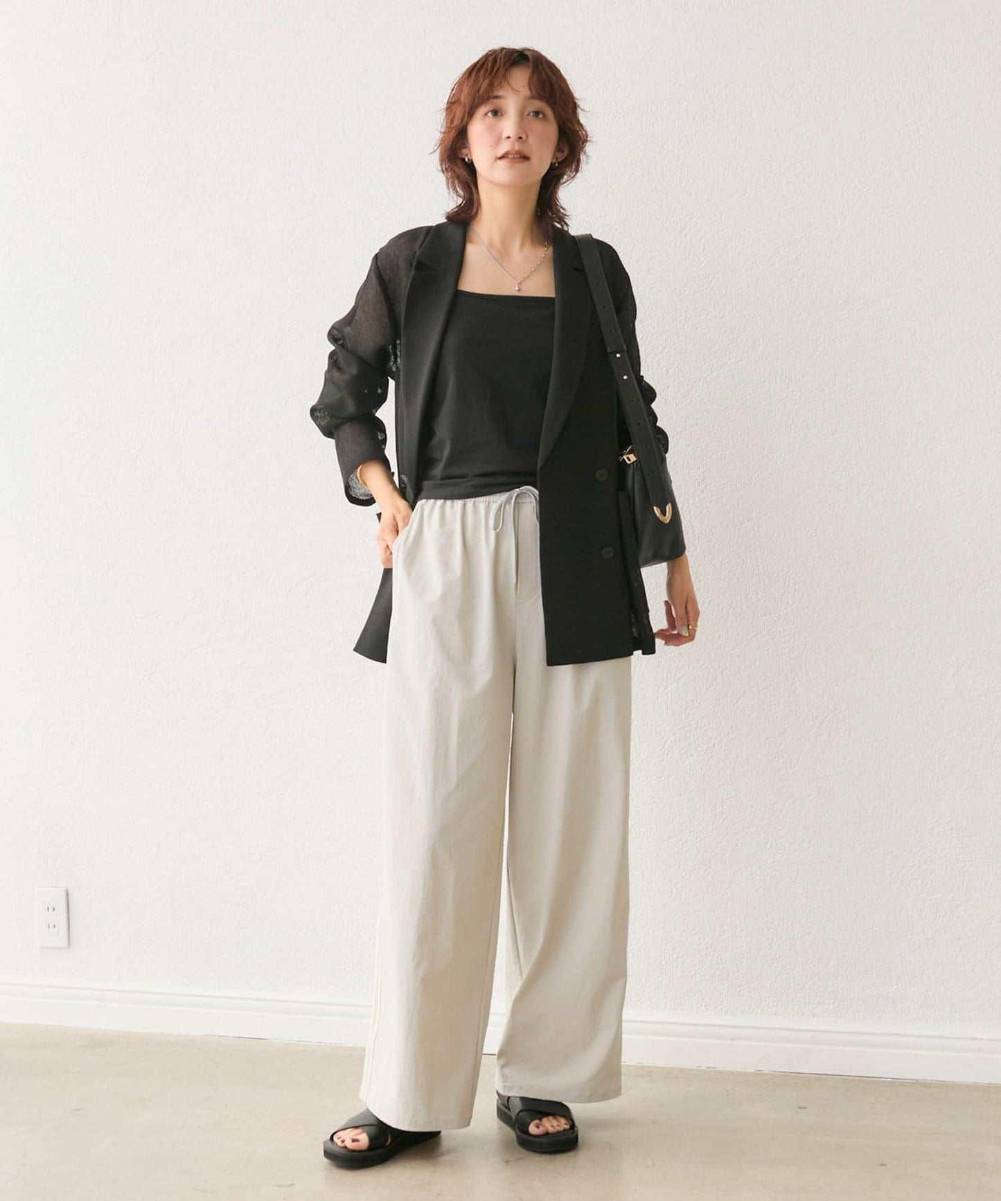 RIVE DROITE 網眼面料西裝外套