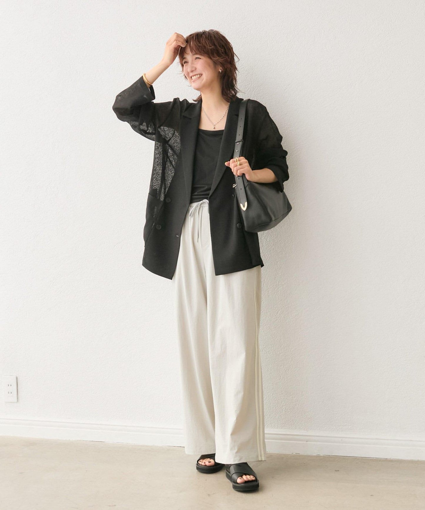 RIVE DROITE 網眼面料西裝外套