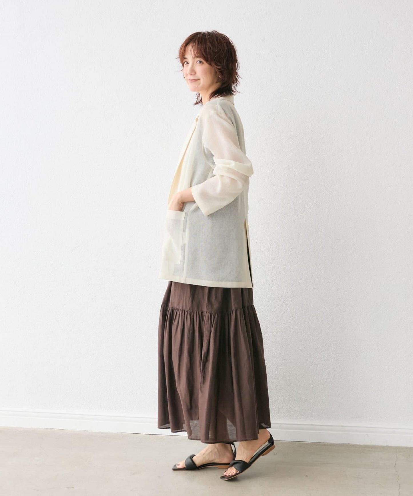 RIVE DROITE 網眼面料西裝外套