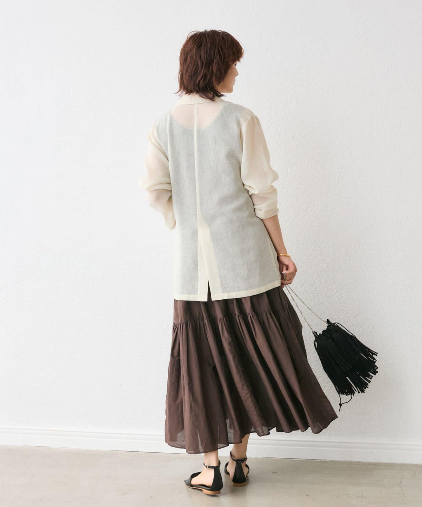 RIVE DROITE 網眼面料西裝外套