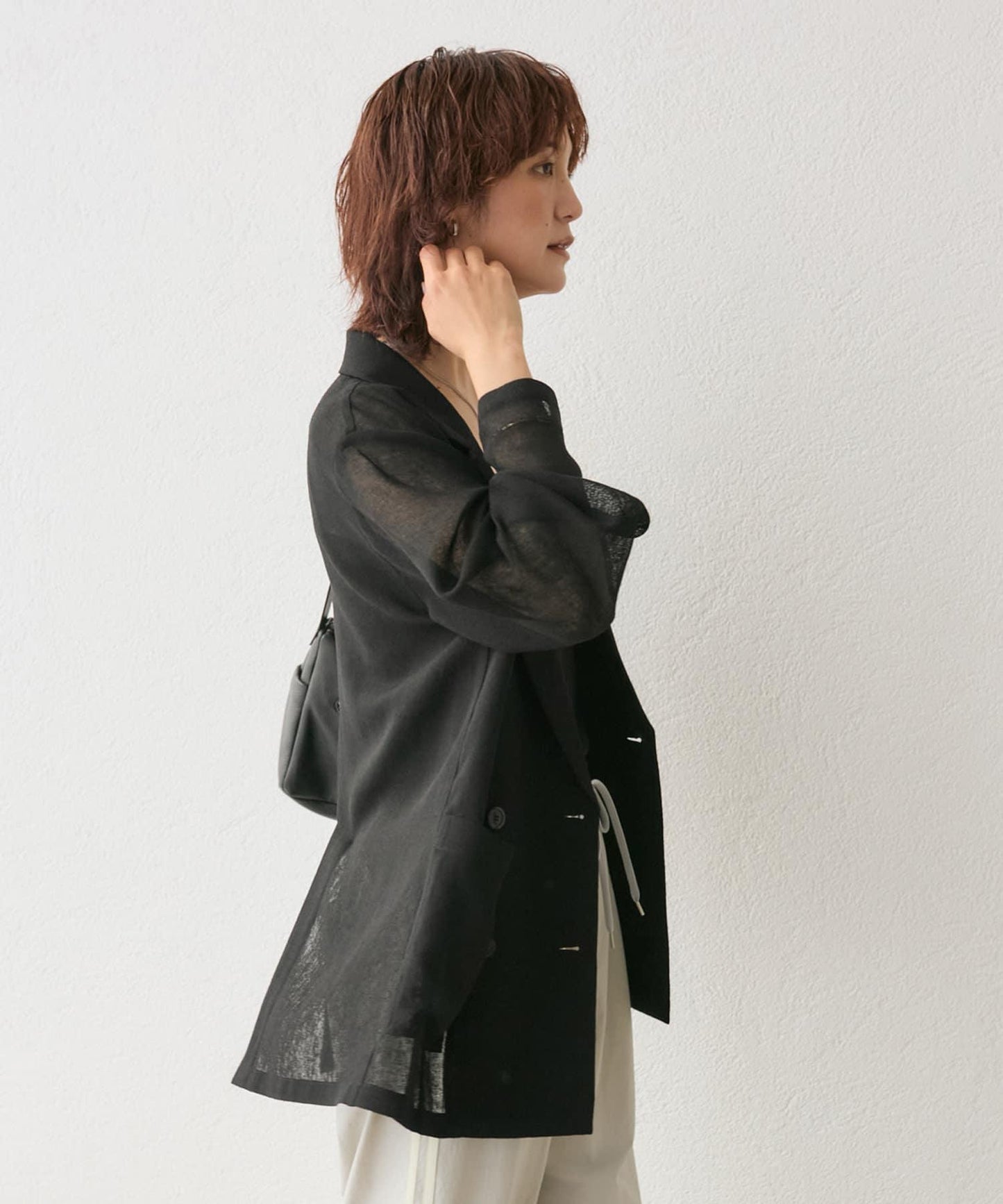 RIVE DROITE 網眼面料西裝外套