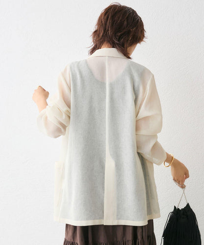 RIVE DROITE 網眼面料西裝外套