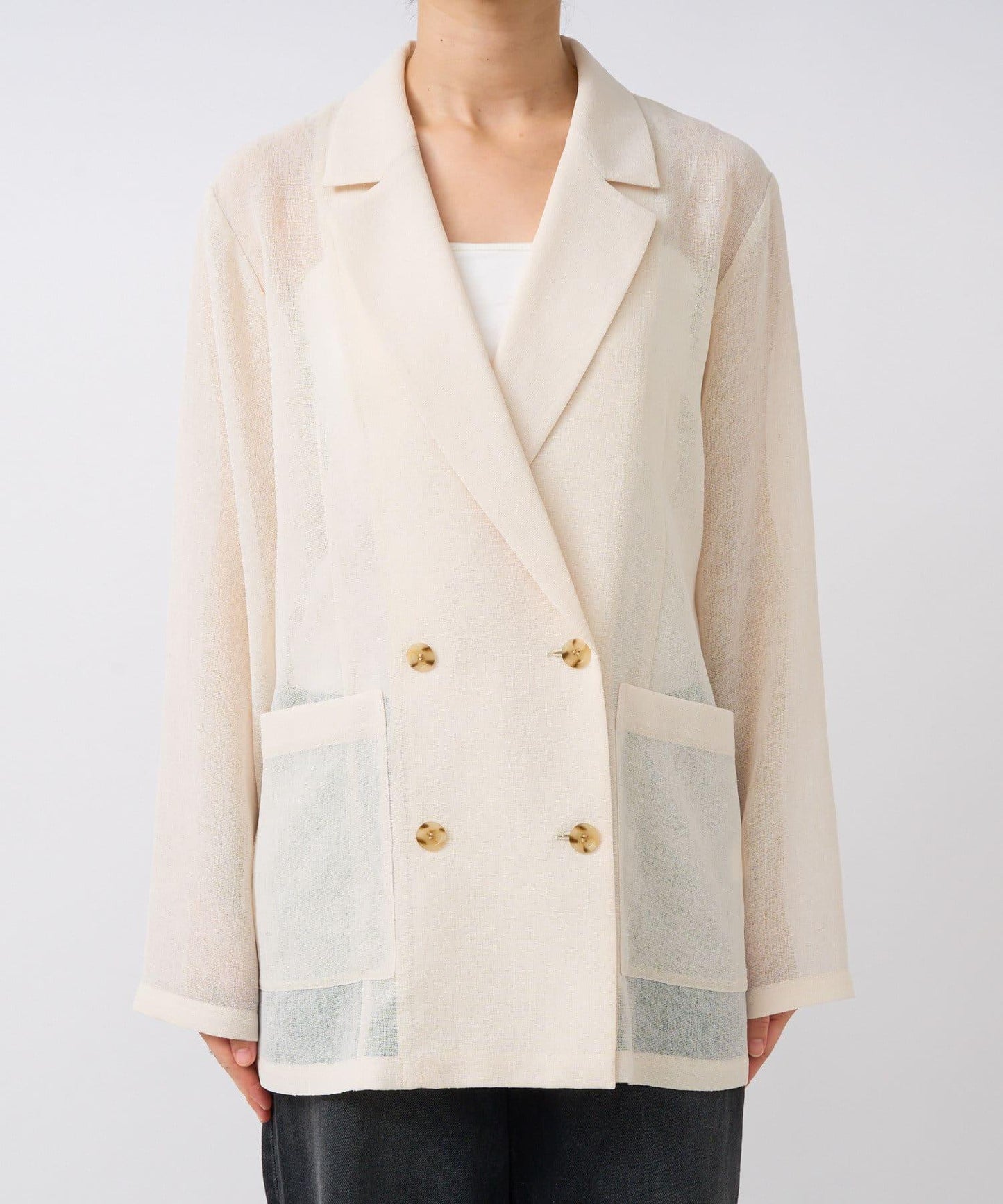 RIVE DROITE 網眼面料西裝外套