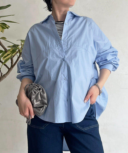 後背拼接設計襯衫