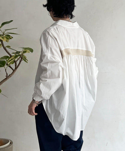 後背拼接設計襯衫
