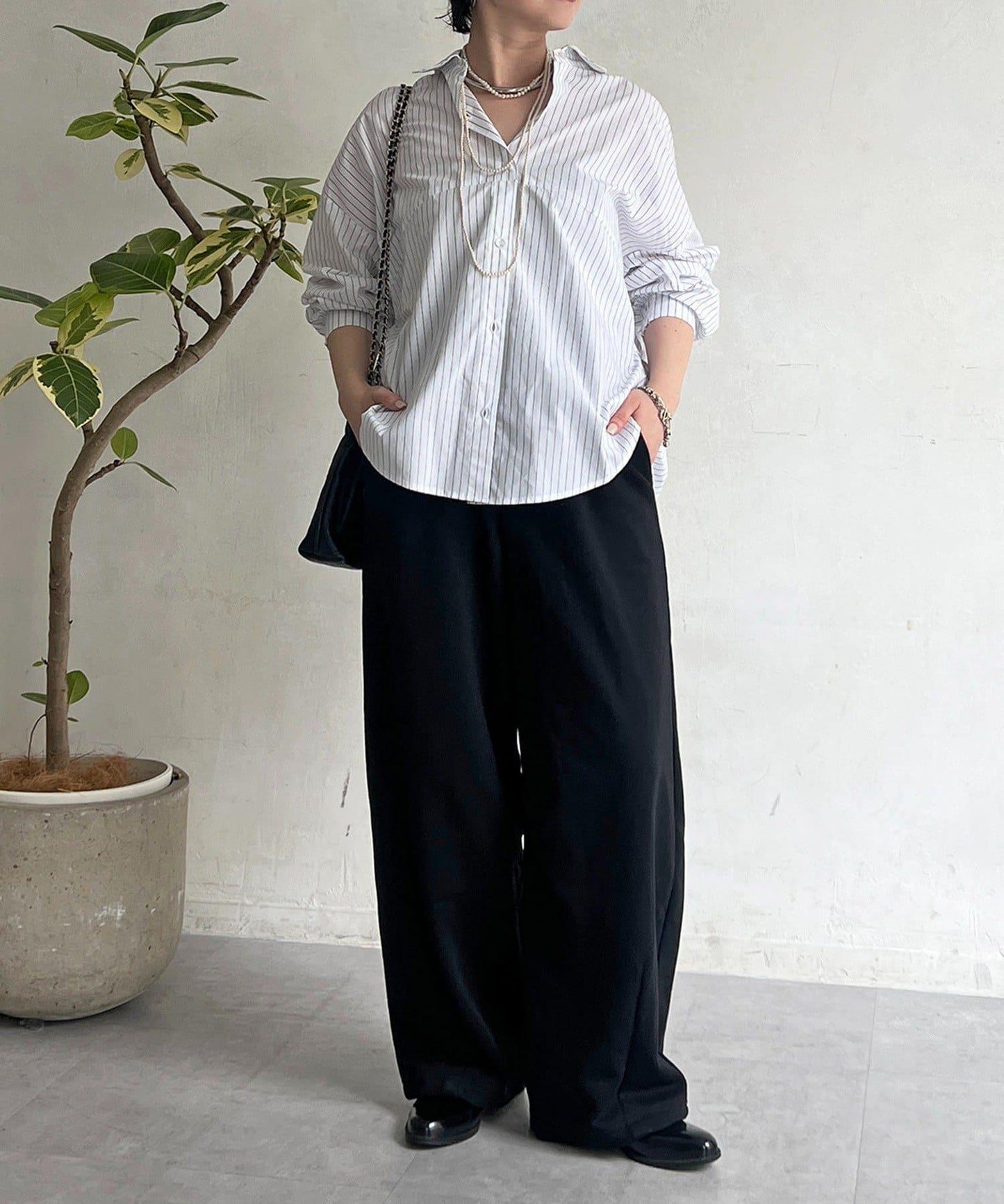 後背拼接設計襯衫