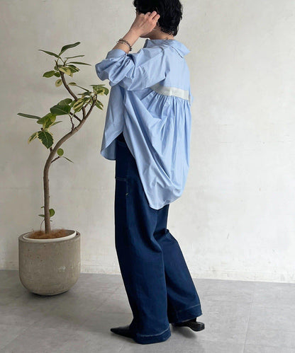 後背拼接設計襯衫