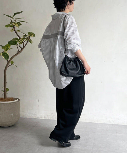 後背拼接設計襯衫