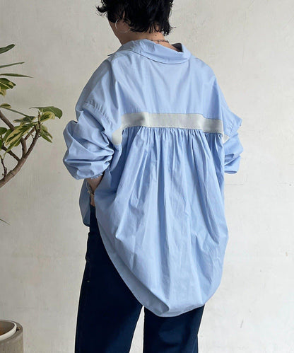 後背拼接設計襯衫