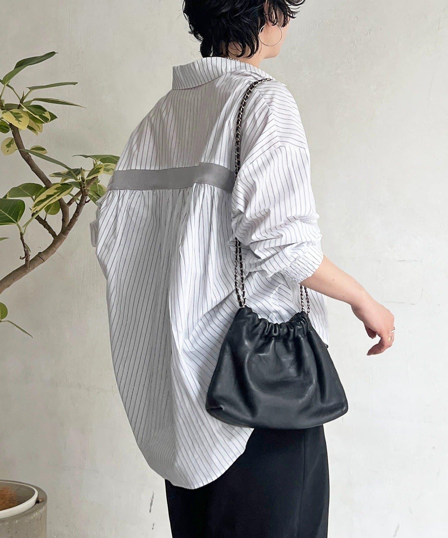 後背拼接設計襯衫