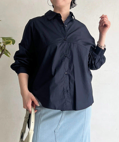 後背拼接設計襯衫